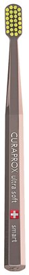Детская зубная щетка для детей от 5 лет CURAPROX CS smart, серо-коричневая
