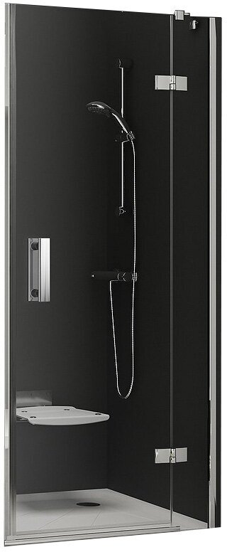 Дверь для душевой кабины в нишу Ravak Smartline SMSD2-100 B R 0SPABA00Z1 Transparent, профиль хром