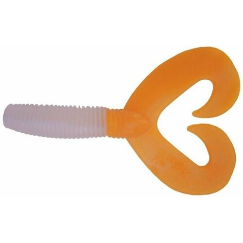 Твистер Helios Credo Double Tail Pearl & Orange, 7.5 см, 7 шт. (HS-12-019)