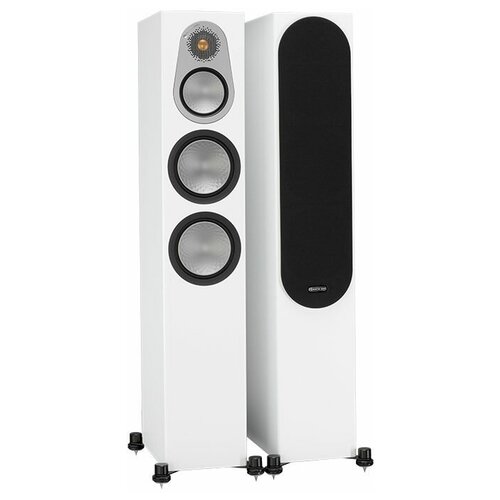 Тыловой канал Monitor Audio Silver 300 6G, 2 колонки, satin white напольная акустика monitor audio silver 500 7g black gloss