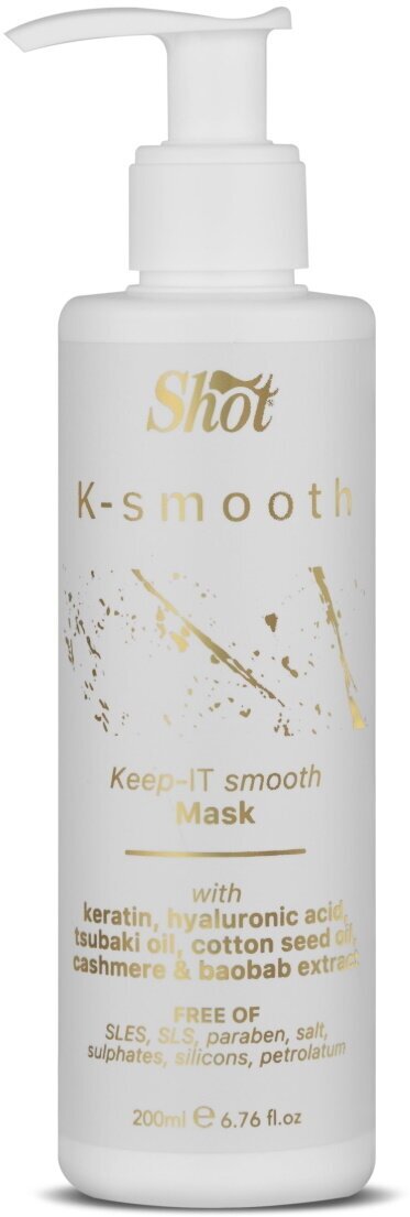 Маска K-SMOOTH для волос SHOT для поддержания результата 200 мл