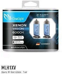 Лампа галогенная CLEARLIGHT XenonVision 12V H1 55W 2 шт MLH1XV