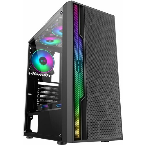 Корпус ATX без БП Formula V-LINE 2052 черный/черный