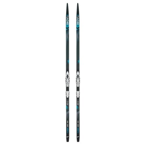 Беговые лыжи Decathlon INOVIK Classic 550 Skin Hard с креплениями, 202 см, черный