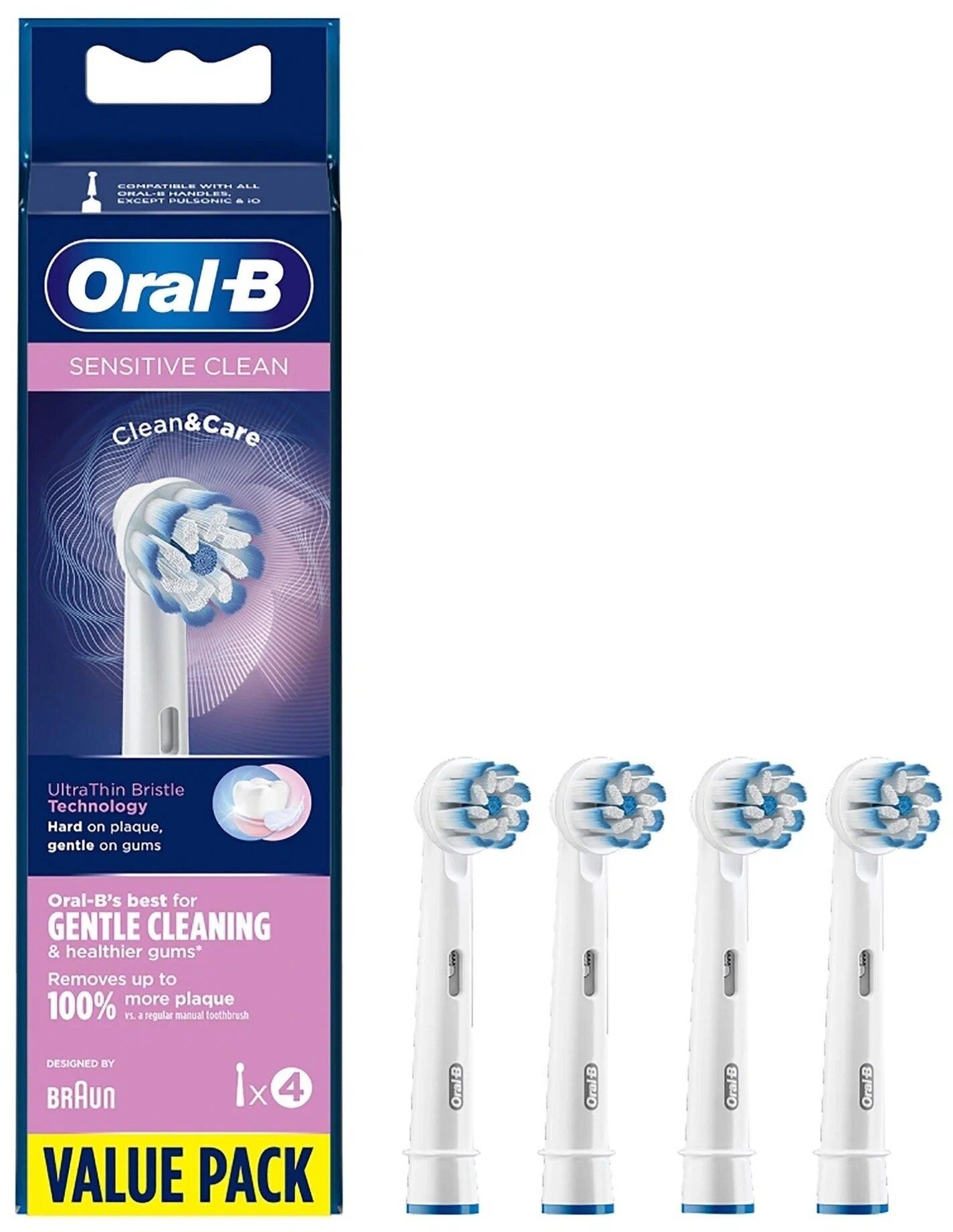 Насадка для зубных щеток Oral-B Sensitive Clean EB60 Sensitive Clean (упак.:4шт) для зубных щеток Oral-B - фотография № 11