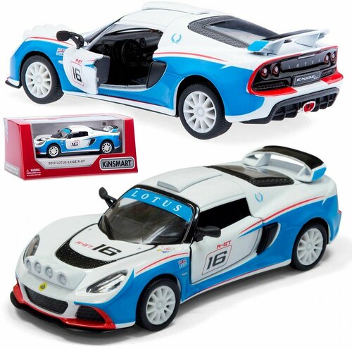 Машинка игрушка инерционная металлическая 1:32 2012 Lotus Exige R-GT (Лотус) 12 см.