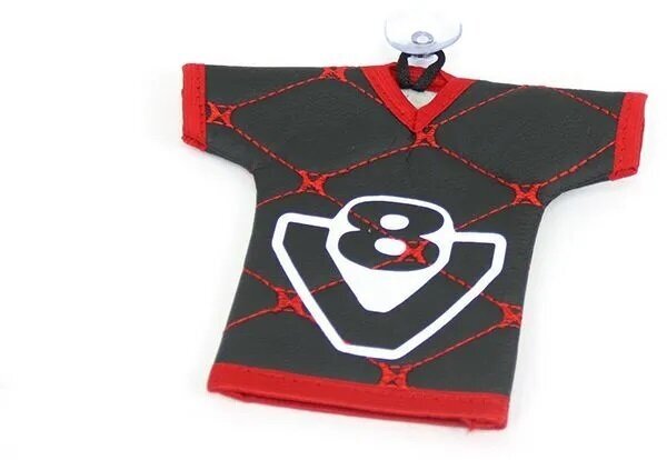 Вымпел Газелист52 рубашка экокожа с рисунком V8, черный + красная окантовка G.9016412-0143 (030888)