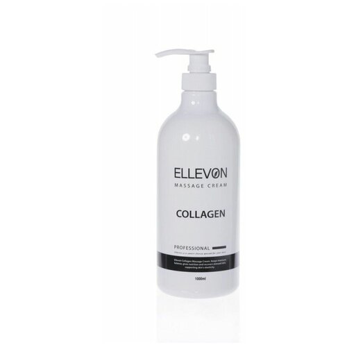 Ellevon (Эллевон) Massage Cream Collagen / Массажный крем с коллагеном, 1000 мл крем массажный 100 мл