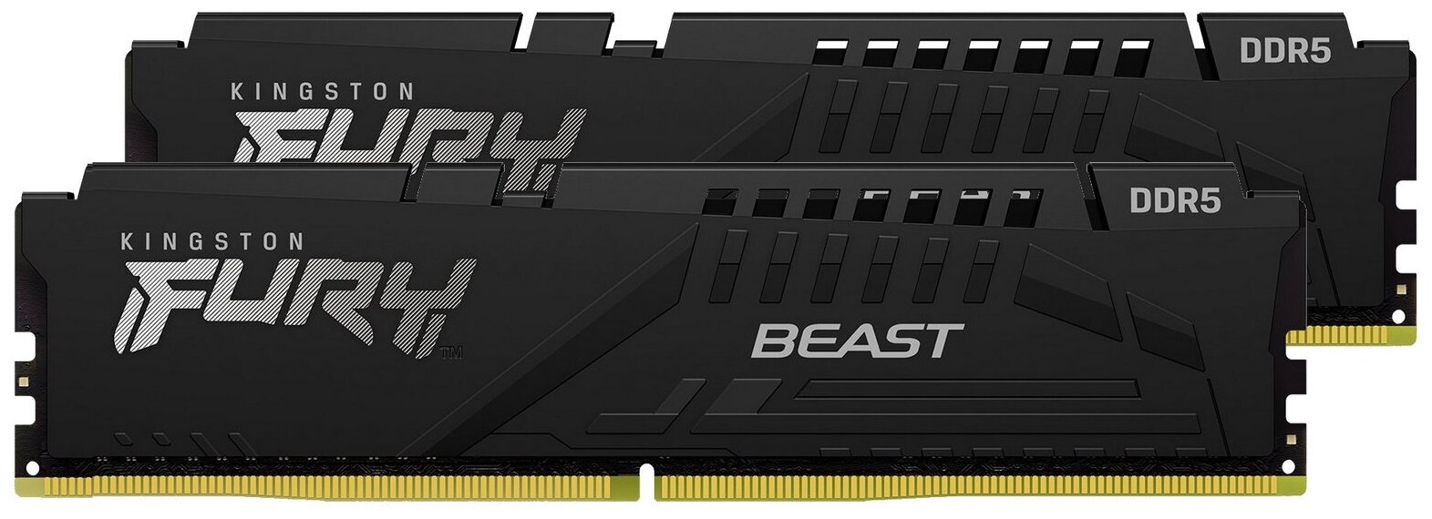 Оперативная память Kingston Fury Beast DDR5 - 2x 16Gb, 5200 МГц, DIMM, CL40 (kf552c40bbk2-32)