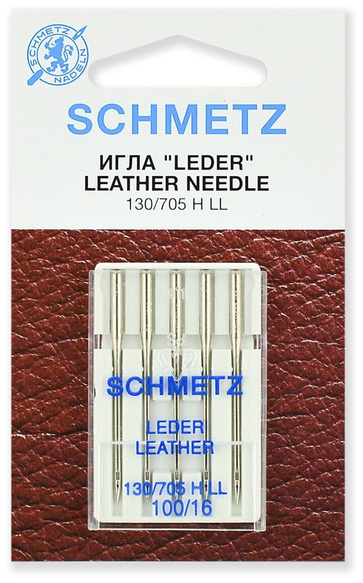 Игла/иглы Schmetz Leather 130/705 H LL 100/16