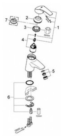 Смеситель Grohe Eurosmart 32467001