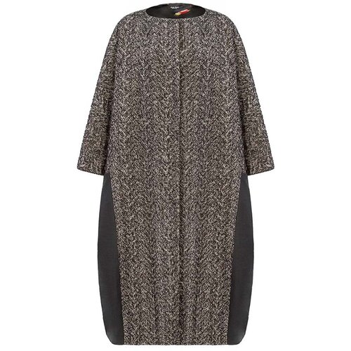 Пальто  Nuovo Borgo, средней длины, размер 52, серый