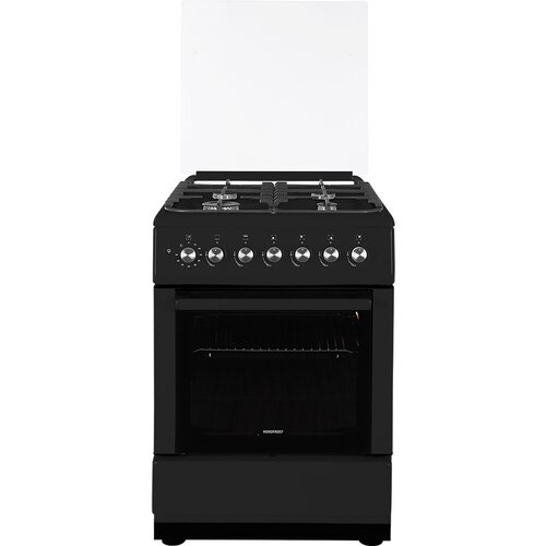 Газовая плита NORDFROST GG 6062 B 64 л газ-контроль духовки черный 3917000₽