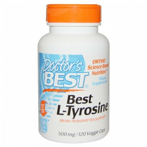 Аминокислота Doctor's Best L-Tyrosine 500 мг, нейтральный, 120 шт. l тирозин doctors best best l tyrosine 500 мг 120 шт