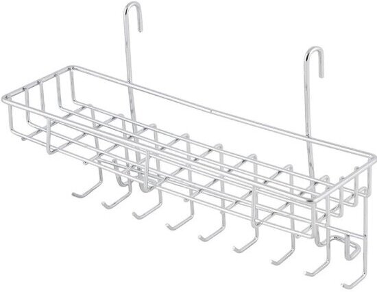 Полка навесная Mallony FORTUNA PR-08 для кухни с крючками, 29*8.5*18.5 см