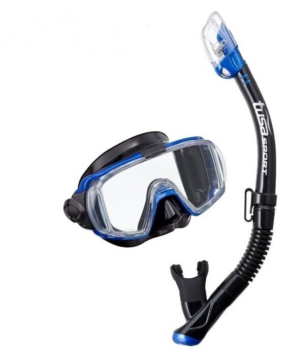 Комплект TUSA Sport UCR-3125QB Black Series маска и трубка для подводного плавания синий
