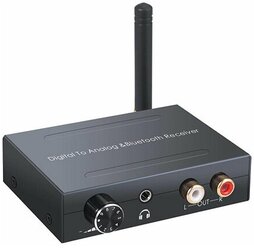 Конвертер звука SPDIF / Bluetooth на RCA/3.5 Booox DAC-BL