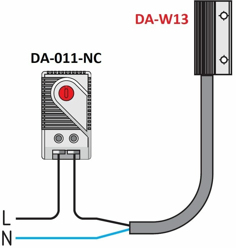 DA-W13 Обогреватель на монтажную панель 13Вт 220В IP54 - фотография № 4