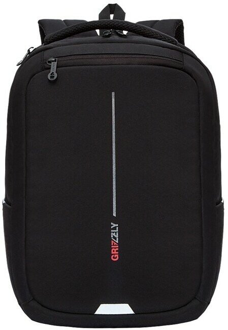 Городской рюкзак Grizzly RU-134-1, черный/красный