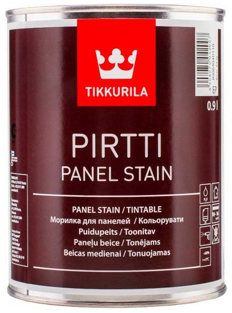 Tikkurila Pirtti морилка водная (бесцветный, 0,9 л)
