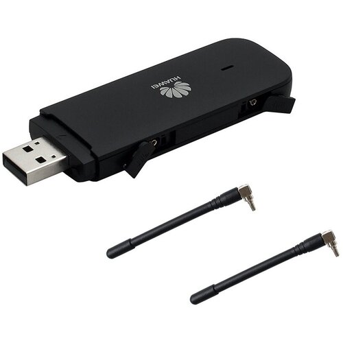 Huawei E3372h-153 USB 3G/4G LTE модем FixTTL, черный + две антенны 2dBi