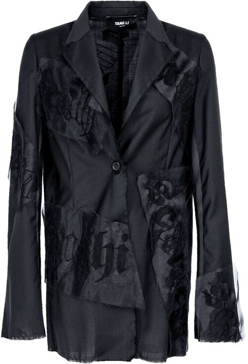 Пиджак Yang Li, средней длины, размер 42, черный
