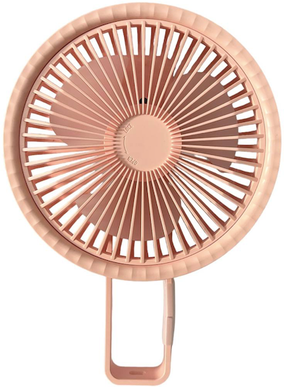 ТехноИмперия / настольный вентилатор на аккумуляторе , ручной вентилятор , портативный вентилятор розовый - фотография № 1