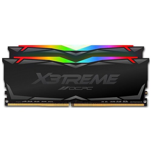 Оперативная память для компьютера OCPC X3 RGB DIMM 16Gb DDR4 4000 MHz MMX3A2K16GD440C19BL модуль памяти ddr 4 dimm 16gb 8gbx2 pc28800 3600mhz netac shadow ntsrd4p36dp 16sc rgb cl18 silver 1 35v с радиатором