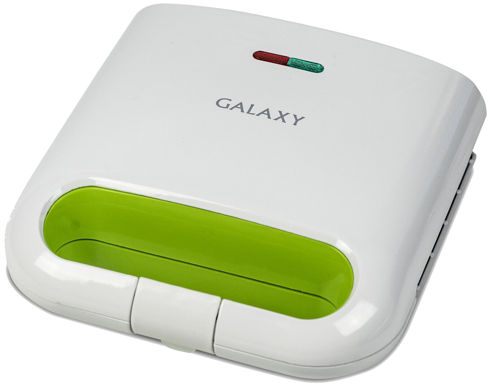 Вафельница электрическая Galaxy Line GL2963, 800 Вт, белый, зеленый