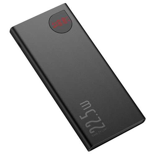 Внешний аккумулятор Baseus Adamant Metal Digital Display Quick Charge Power Bank 10000 мАч 225 Вт 2024 Black P10021500112-01 326200₽