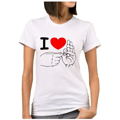 Футболка, размер 46, белый