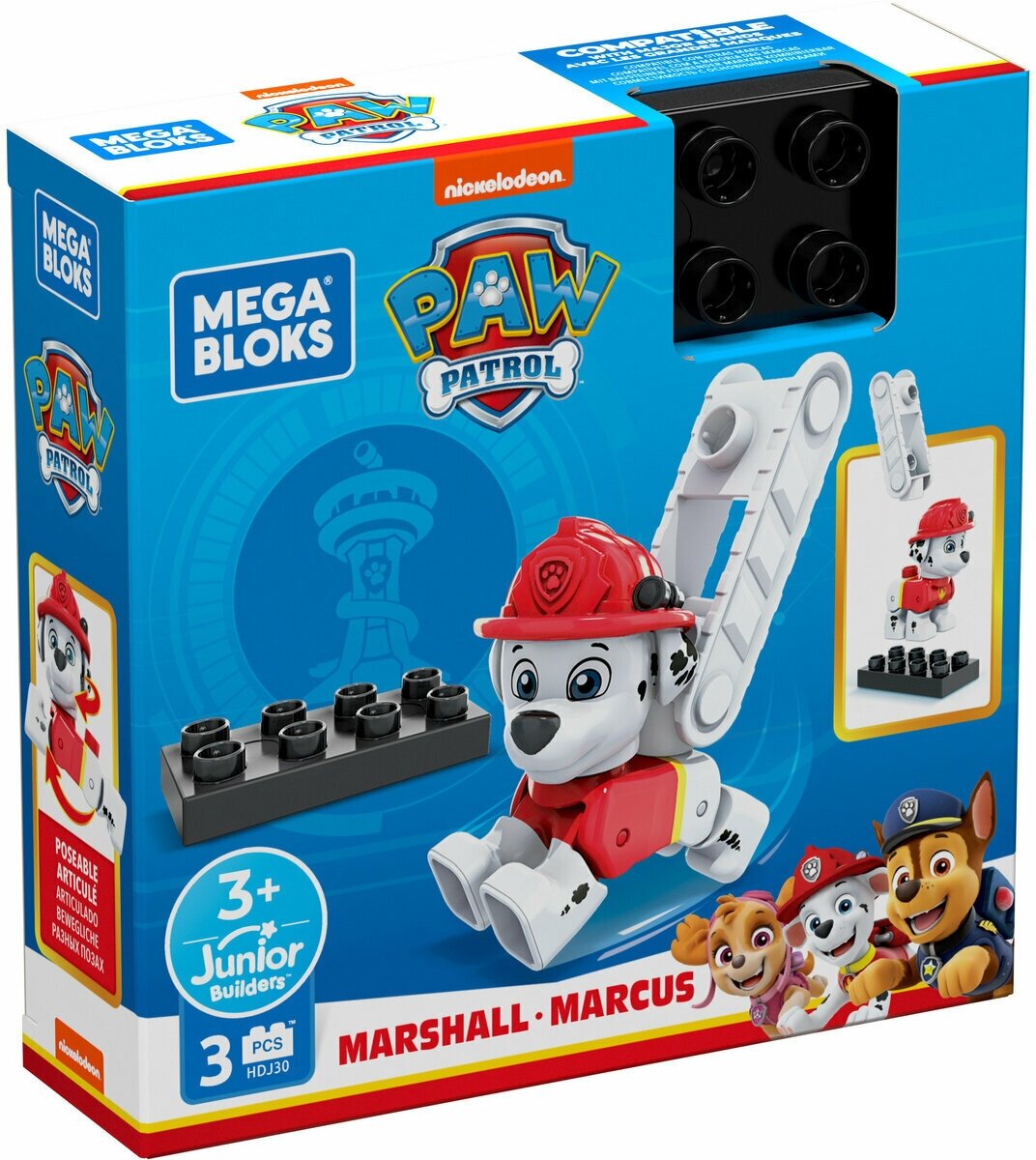 Набор игровой Mattel Mega Bloks Щенячий патруль Маршалл, HDJ30