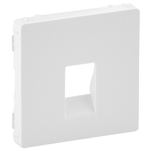 фото Лицевая панель для аудиорозетки с пружинными зажимами одиночной. цвет белый. legrand valena life(легранд валена лайф). 755360