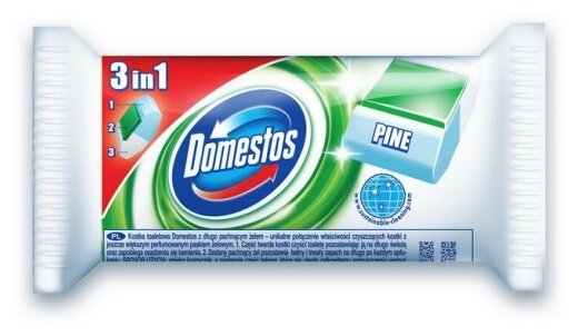 Domestos сменный блок для унитаза 3в1 Хвоя, 0.04 кг