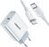 Сетевое зарядное устройство UGREEN CD137-60450 White (1 USB-C, PD...