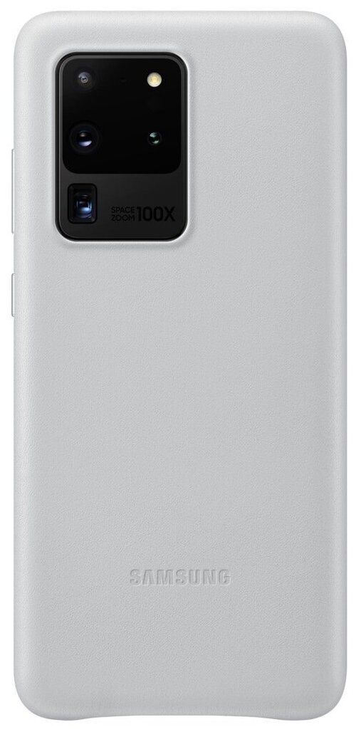 Чехол Samsung Leather Cover для Galaxy S20 Ultra Silver (EF-VG988LSEGRU)