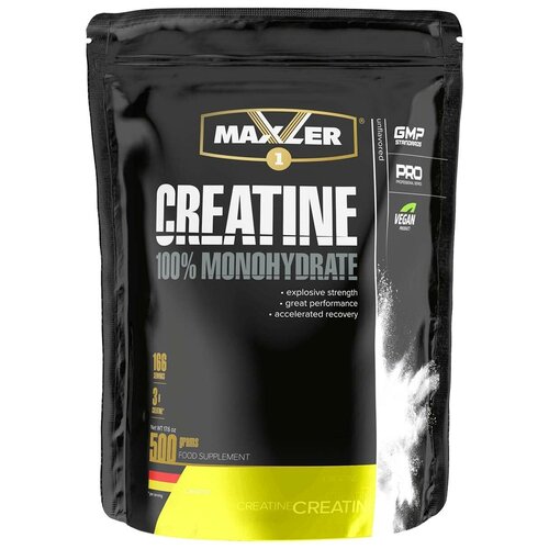 Creatine Maxler bag 500 g, (500 гр.) чистый креатин из турции без вкуса pump creatine 350 гр 70 порций моногидрат