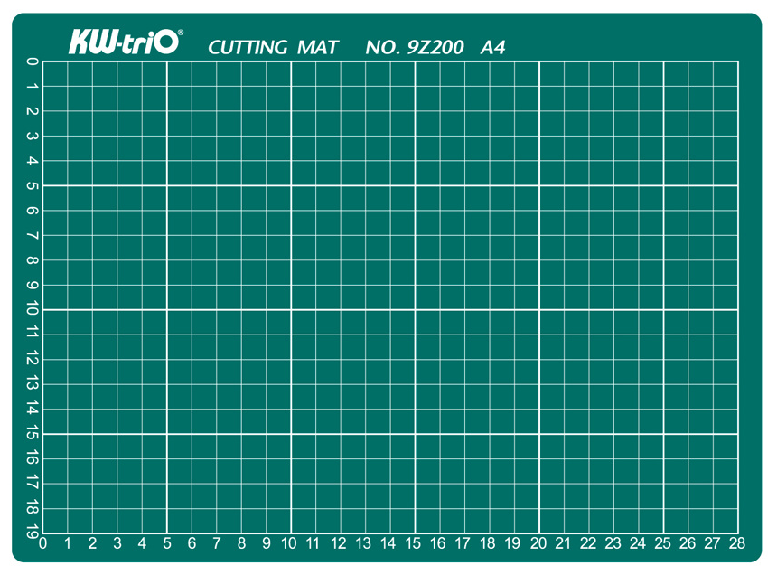 Подкладка для резки Kw-Trio 9Z200 A4 300х220мм зеленый