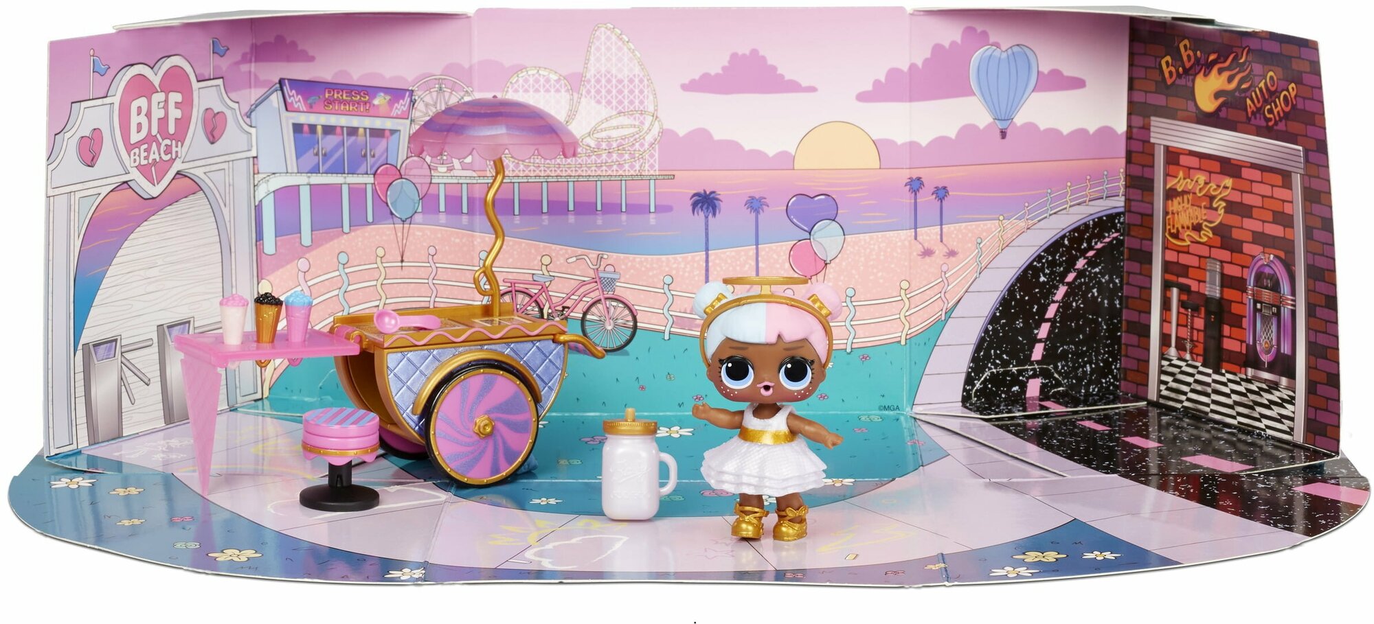 L.O.L. Surprise 572626 Игровой набор с куклой - тележка со сладостями - фото №6