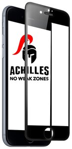 Фото Premium защитное стекло для Apple iPhone 7, iPhone 8 и iPhone SE 2020 Achilles 5D с защитной сеткой на динамике / Премиум защитное стекло для Эпл Айфон 7, 8 и СЕ 2020 (Черный)