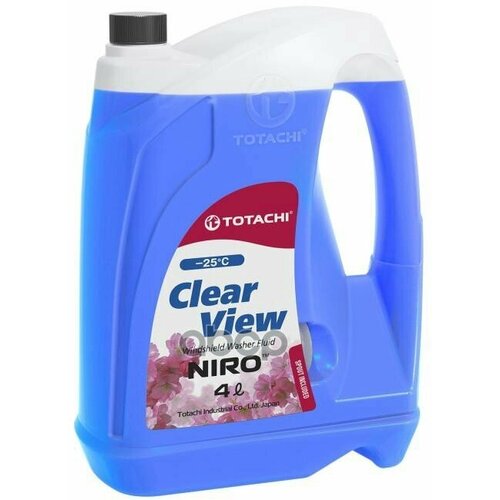 Жидкость Стеклоомывающая Totachi Niro Clear View -25°C Изопропил. 4Л Не Содержит Метанол. Обладает Приятным Запахом Цветущей .