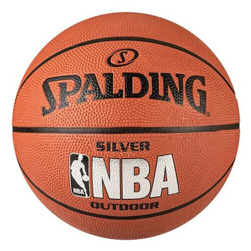 фото Баскетбольный мяч spalding nba silver, р. 6 оранжевый