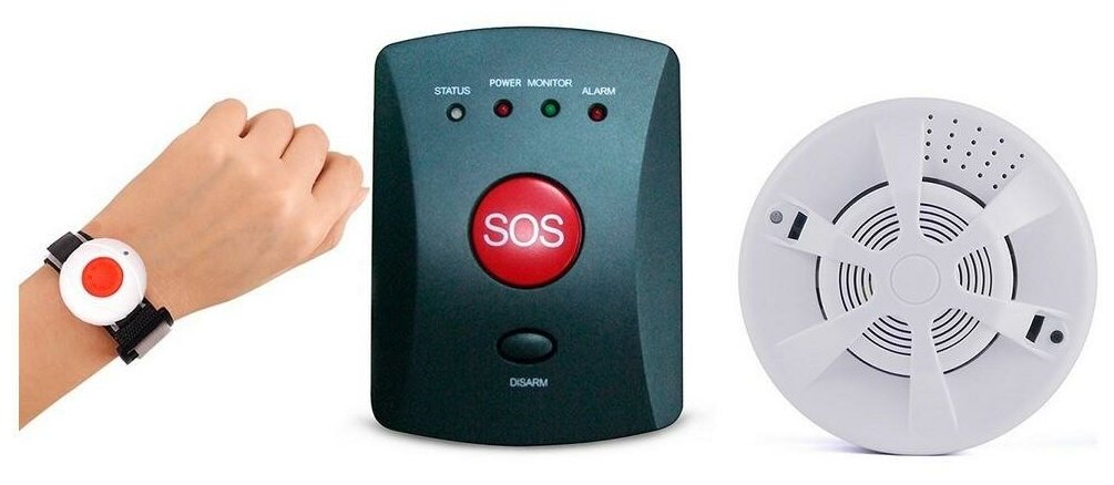 Пожарная GSM сигнализация Страж-GSM/03 (SOS-ДЫМ) (E13304BE) - пожарные системы сигнализации, охранно пожарная сигнализация