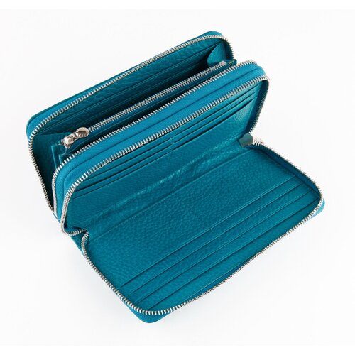 Кошелек Petek 1855, фактура зернистая, голубой