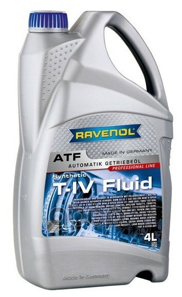 Масло трансмиссионное atf t-iv Ravenol синтетическое 4 литра
