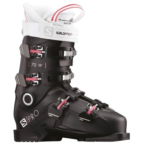 фото Горнолыжные ботинки salomon s/pro 70 w, 5 / 23, black/garnet pink/white