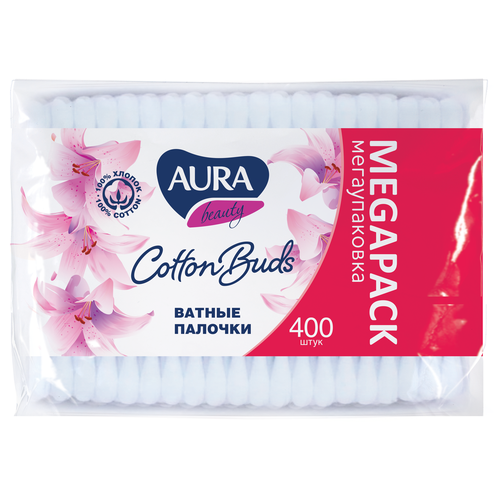 Купить Ватные палочки Aura Beauty Cotton buds, 200 шт., хлопок