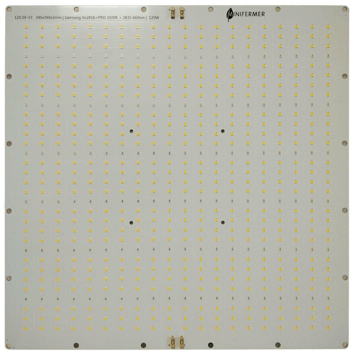 Квантум борд 240 Вт Quantum board диоды Samsung lm281B+Pro 3500K + 660nm, 58х28см - 2 х 120 Вт - фотография № 4