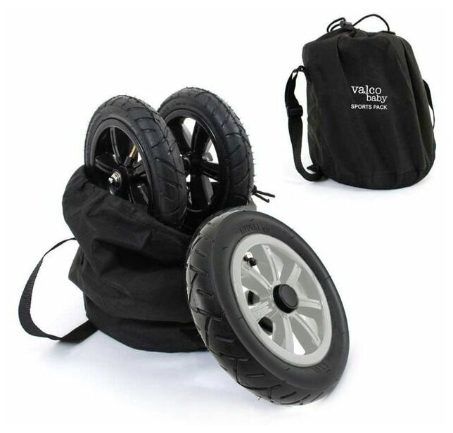Комплект надувных колес Valco Baby Sport Pack для Snap, цвет: Black - фото №6