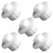 Набор предохранительных втулок шнека для мясорубок Bosch, Zelmer, Philips (5 штук) универсальные, белые